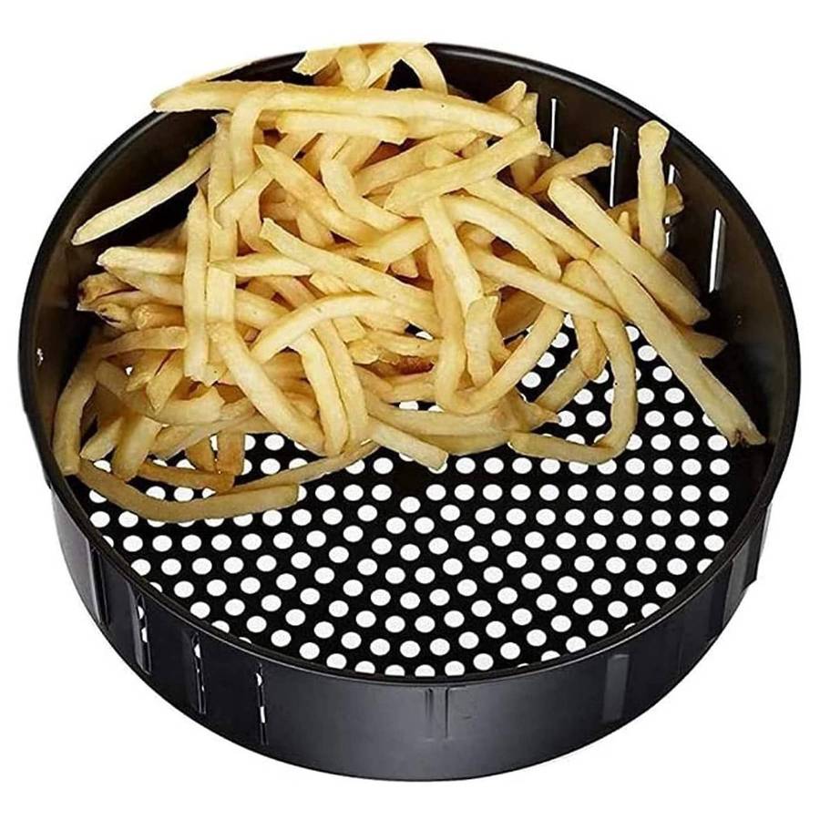 Air Fryer Basket Replacement Dishwasher Safe Accessories Black, 2.6qt
