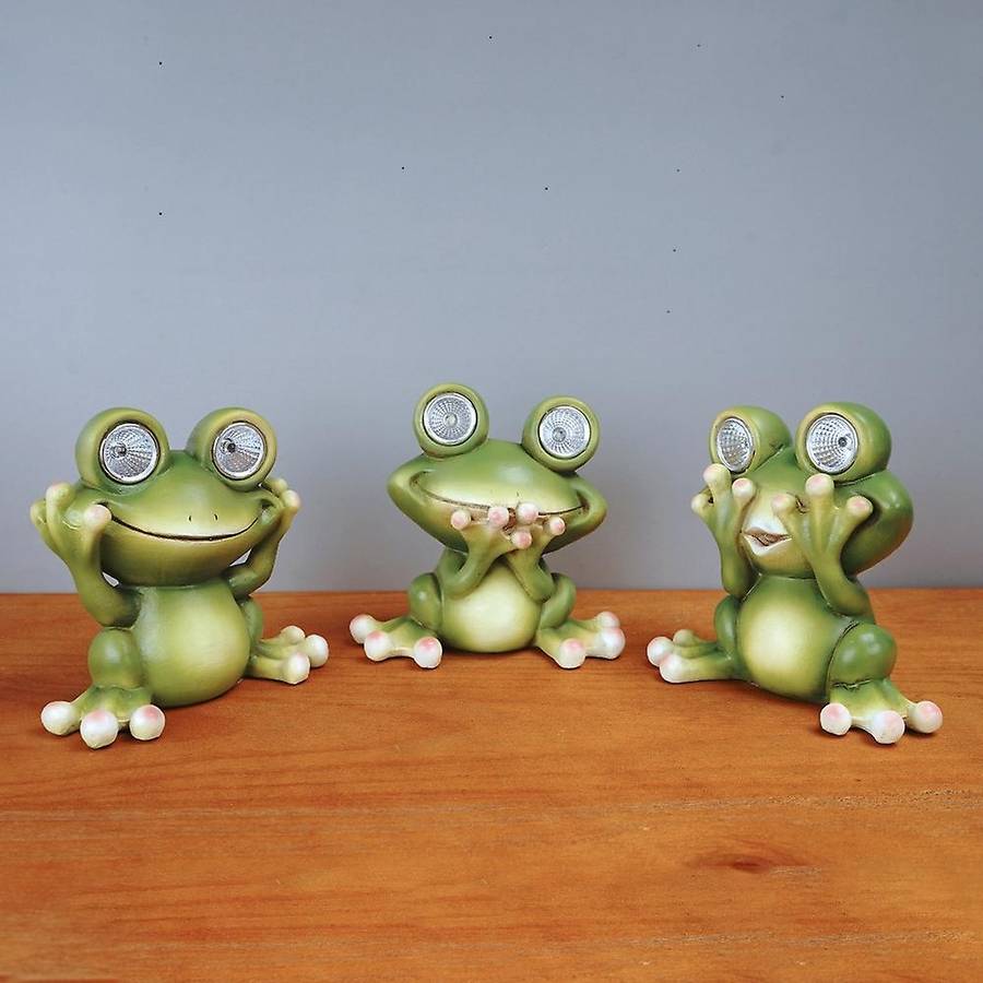 Garden Solar Lights Decor Frog Garden Lights for Walkway Pathway C