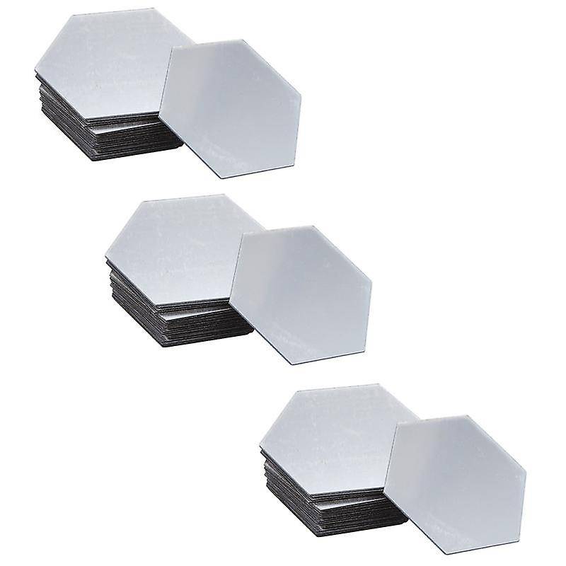 72pcs Wall Mirrors/mirror Wall Stickers/ Hexagon Mirror Decor