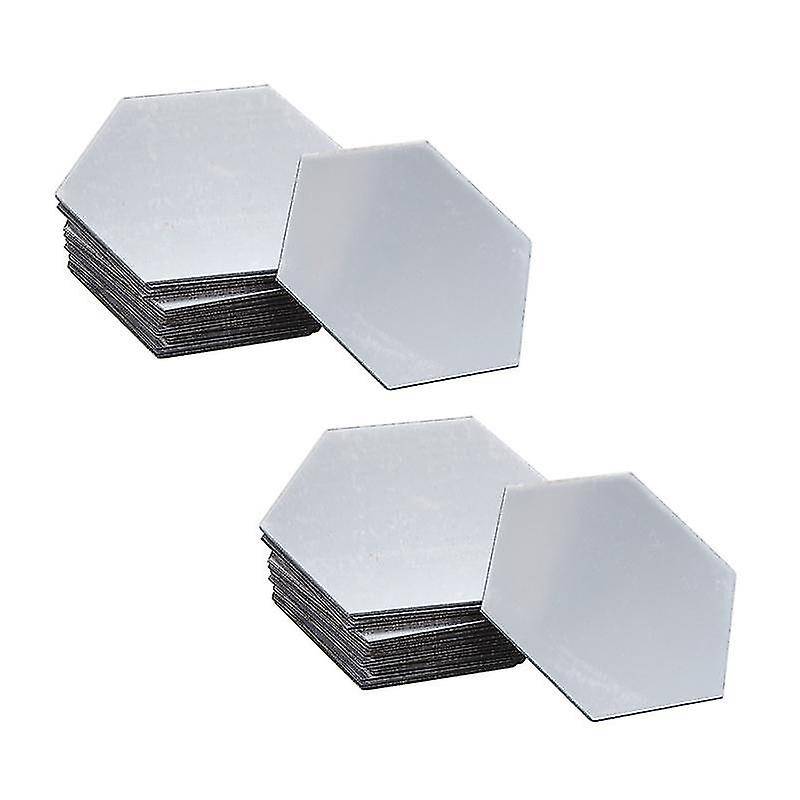 72pcs Wall Mirrors/mirror Wall Stickers/ Hexagon Mirror Decor