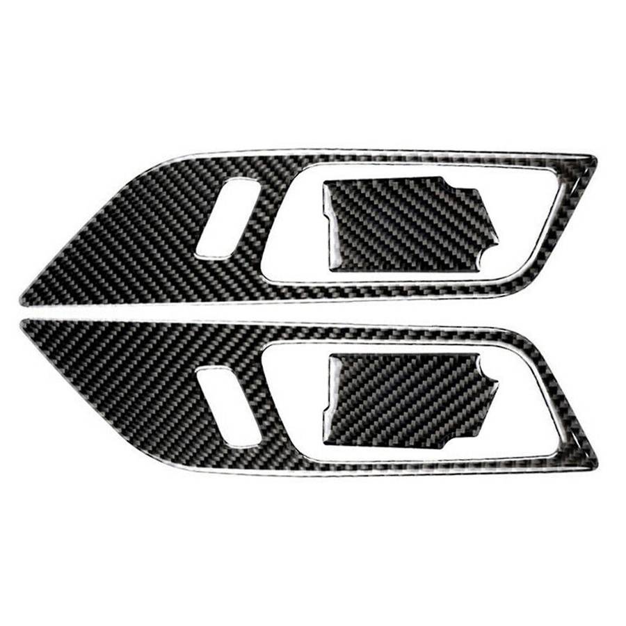 4pcs Car Carbon Fiber Interior Door Handle Bowl Sticker