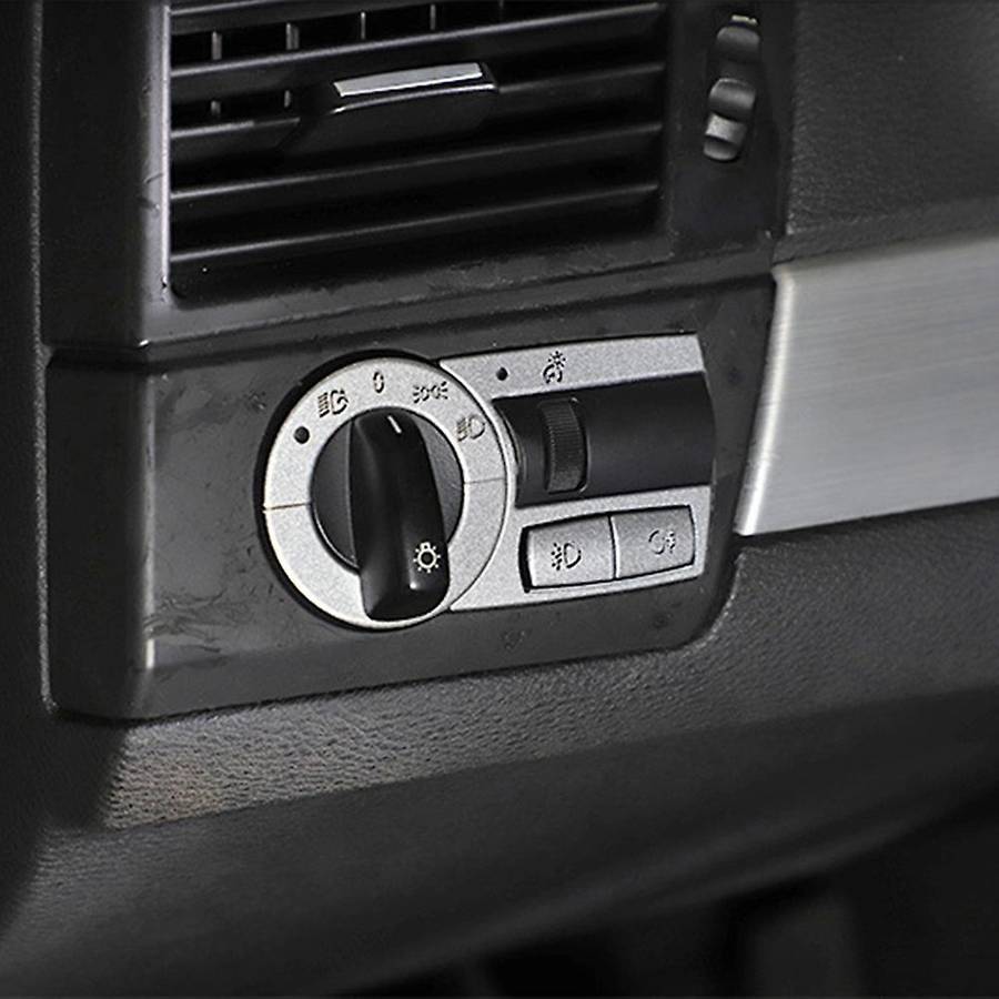 5pcs Car Headlight Switch Button Cover for Bmw- X3 2006-2010
