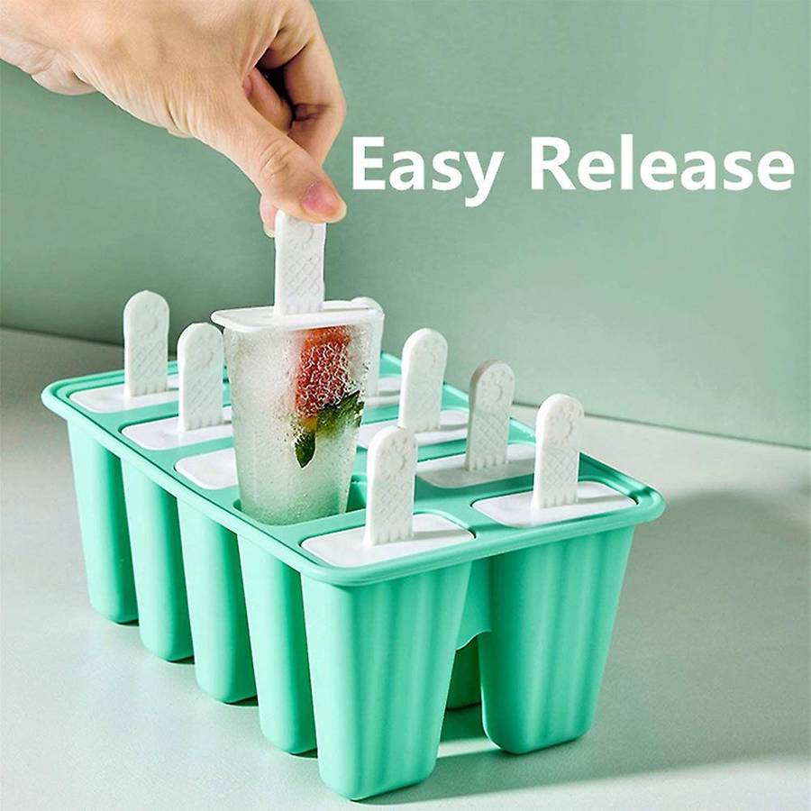 10 Sphere Silicone Ice Popsicle Molds,for Homemade Ice Cream
