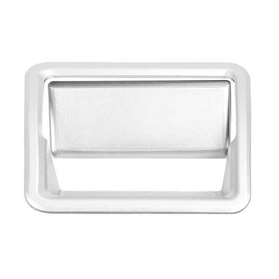 Car Copilot Storage Box Handle Cover Trim Decoration Stickers ,silver