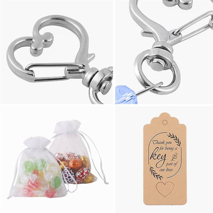 30 Pcs Angel Keychain Key Ring Guardian Angel Key Chain Key Holder