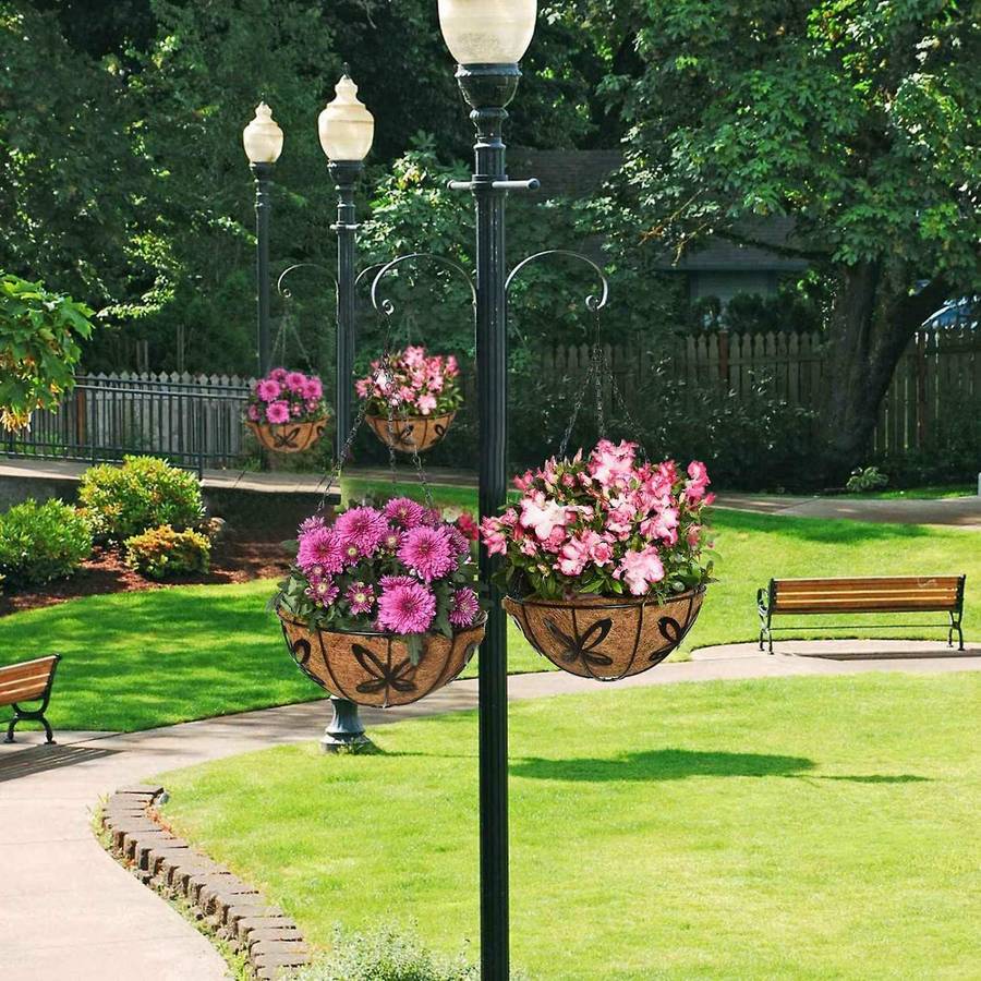 6pcs 10in Half Round Coco Coir Liner for Hanging Baskets Flower Pot