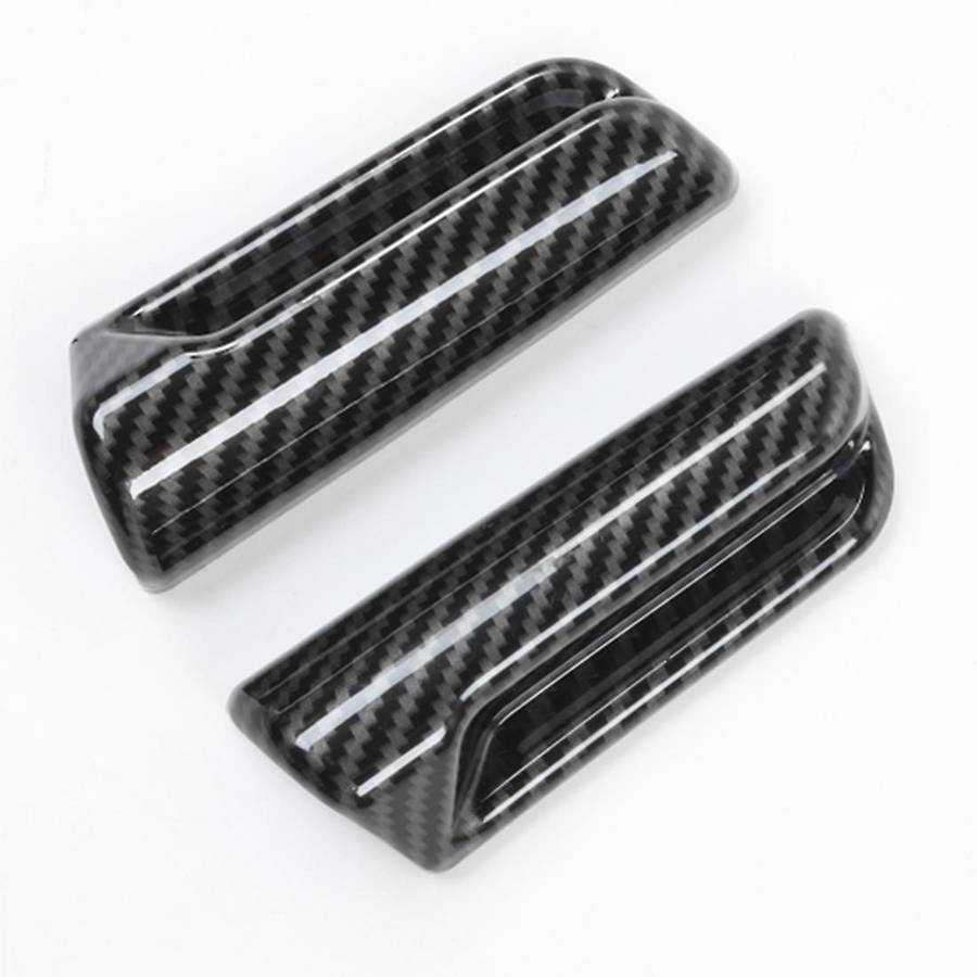 Car Seats Adjustment Handle Switch Cover Stickers, Abs Carbon Fiber