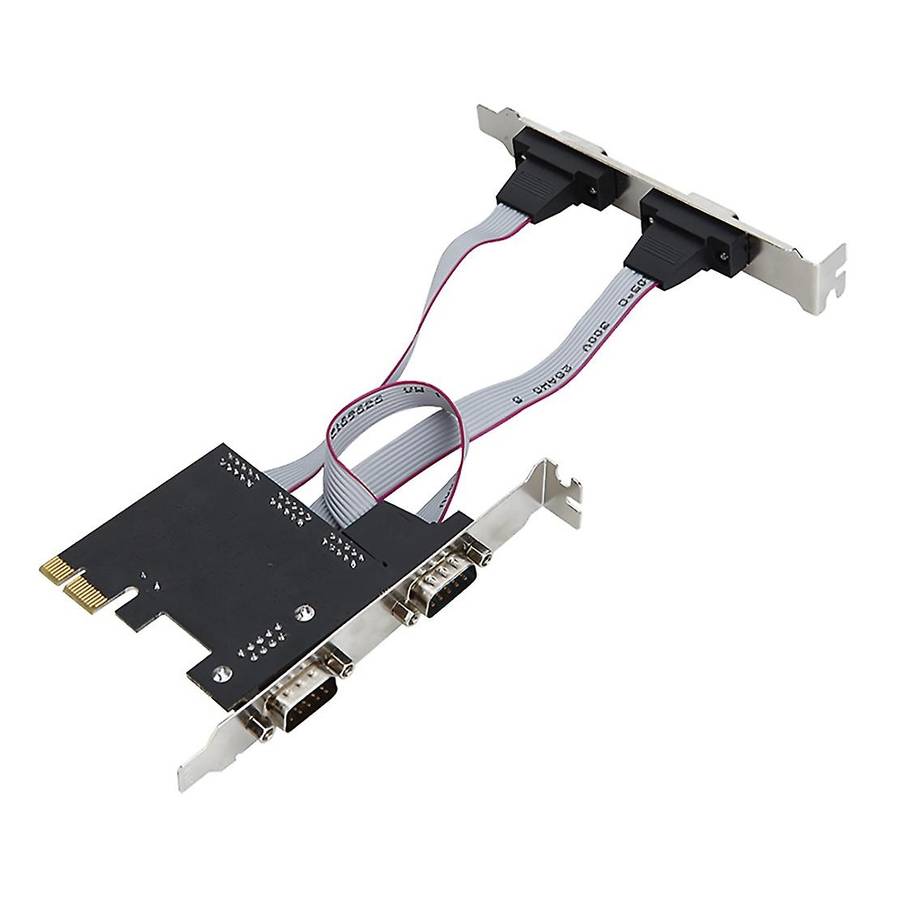 Pcie 4 Ports Serial Add On Card Multi Rs232 Db9 Com Expansion Riser