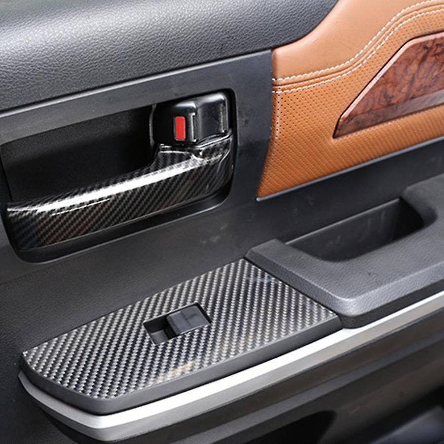 Car Abs Carbon Fiber Door Handle Trim Strip Cover for Toyota