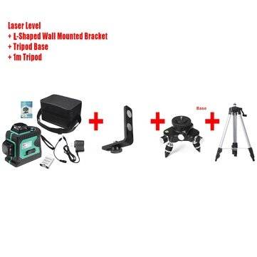 3D Green Auto Laser Level 12 Lines 360 Horiz... (TYPE: LASERLEVELL-SHAPEDUPPERWALLSHELFBASETRIPOD)