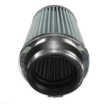 3Inch 75mm Car Air Filter Clean Intake High Flow Short RAM/COLD Round Cone Heavy Metal Alloy