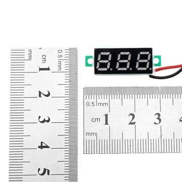 3pcs 0.28 Inch Two-wire 2.5-30V Digital Red Display DC Voltmeter Adjustable Voltage Meter
