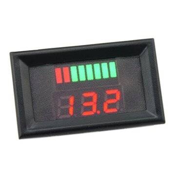 3Pcs 12-60V Digital Voltmeter Tester DC Panel Voltage Current Meter Tester Lead Acid Battery Capacit