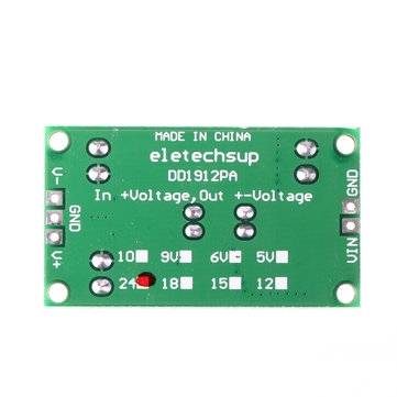 3pcs 2 in 1 8W 3-24V to 10V Boost-Buck Dual Voltage Power Supply Module for ADC DAC LCD OP-AMP Spe