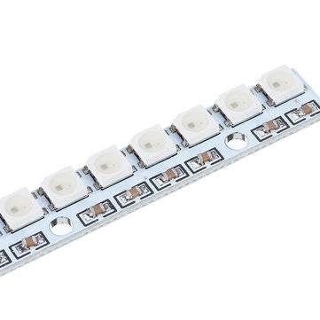3pcs 8 Channel WS2812 5050 RGB LED Lights Built-in 8 Bits Full Color Driver Development Board For