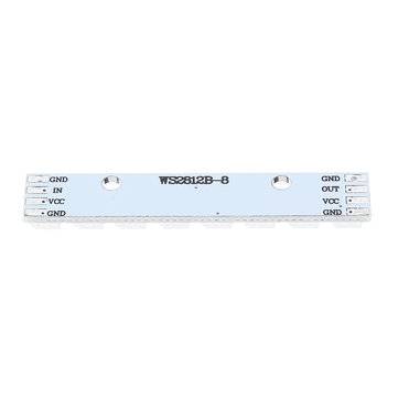 3pcs 8 Channel WS2812 5050 RGB LED Lights Built-in 8 Bits Full Color Driver Development Board For