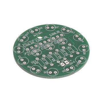 3pcs DIY Electronic Kit Set LED Round Water Light Production Kit for Skill Training Soldering Practi