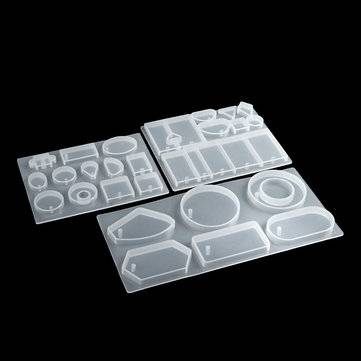 3PCS DIY Pendant Epoxy Mold Set Jewelry Pendant Mould Craft