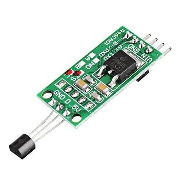 3pcs DS18B20 5V TTL Com UART Temperature Acquisition Sensor Module Modbus RTU PC PLC MCU Digital The