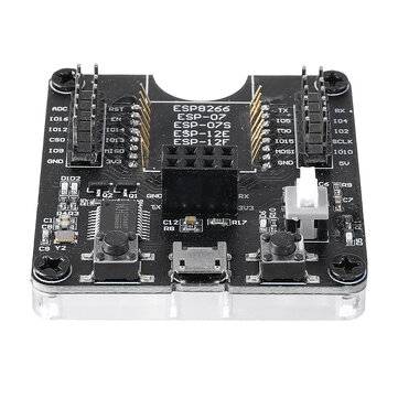 3PCS ESP8266 Test Board Burner Development Board WIFI Module For ESP-01 ESP-01S ESP-12E ESP-12F ESP-