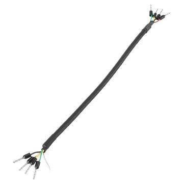 3Pcs M5Stack 24AWG 4-Core Twisted Pair Shielded Cable RS485 RS232 CAN Data Communication Line 0.2M