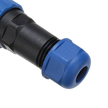 3pcs SP16 IP68 Waterproof Connector Male Plug & Female Socket 2 Pin Panel Mount Wire Cable Connector