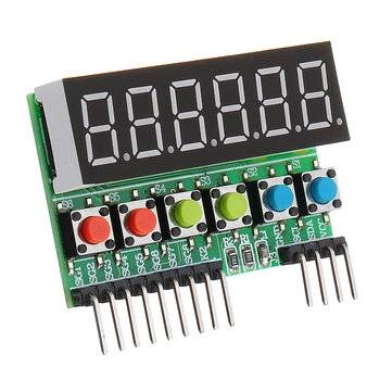 3pcs TM1637 6-Bits Tube LED Display Key Scan Module DC 3.3V To 5V Digital IIC Interface Geekcreit fo