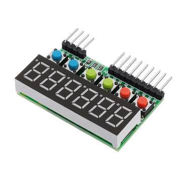 3pcs TM1637 6-Bits Tube LED Display Key Scan Module DC 3.3V To 5V Digital IIC Interface Geekcreit fo