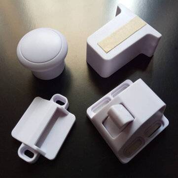 4 Pcs Magnetic Children Kids Cupboard Cabinet Drawer Safety Security Locks