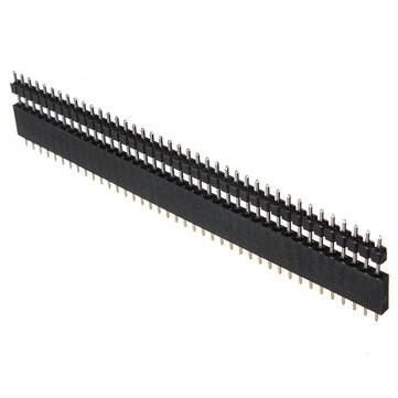 40 Pin 2.54mm Male Female SIL Socket Row Strip PCB Connector