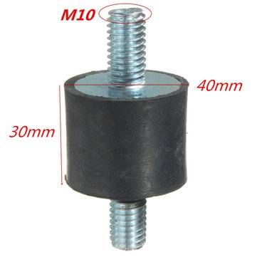 4pcs M10 40x30mm Rubber Shock Absorber Vibration Mounts