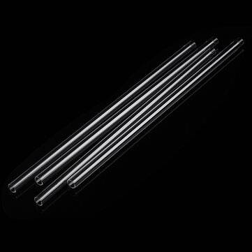 4Pcs Thick Wall Borosilicate Glass Blowing Tube 300mm x 10mm x 1mm