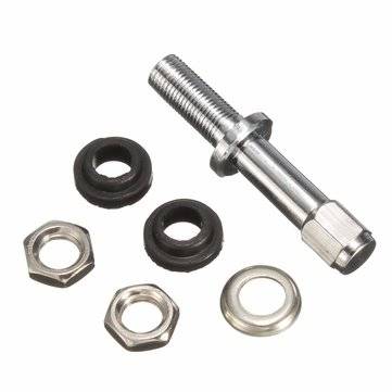 4pcs Universal Chrome Flush Mount Metal Tire Tyre Valve Stems Bolt With Cap TR48