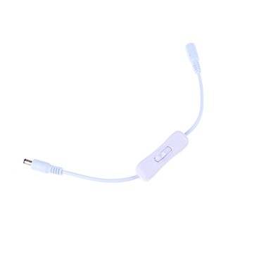 5.5x2.1mm Power Supply Adapter Connector with On/Off Switch for DC12V 5050 3528 LED Strip Light