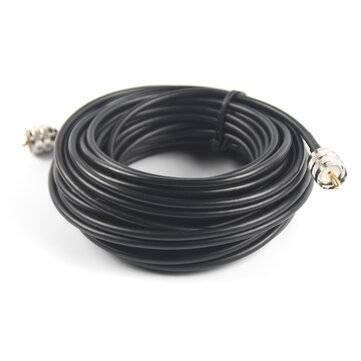 50 Ft RG58 Coax Coaxial UHF PL-259 Connectors Amateur Ham CB Radio Antenna Cable