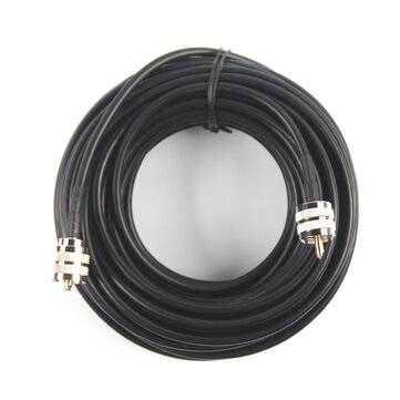 50 Ft RG58 Coax Coaxial UHF PL-259 Connectors Amateur Ham CB Radio Antenna Cable
