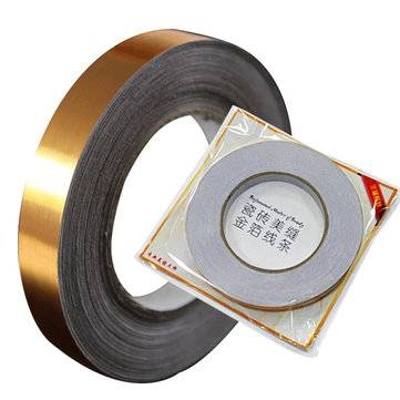 50M Self Adhesive Kitchen Anti-moisture Waterproof Floor Tile Tape Wa... (COLOR1: GOLD | SIZE.: 5MM)