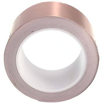 50mmX20m Copper Foil Tape Single Conductive EMI Shielding Adhesive