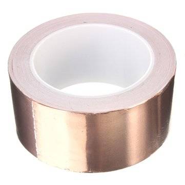 50mmX20m Copper Foil Tape Single Conductive EMI Shielding Adhesive
