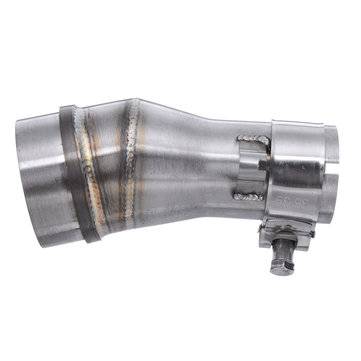 51mm To 35mm Motorcycle Stainless Exhaust Muffler Pipe Adapter Connector Polished 2``
