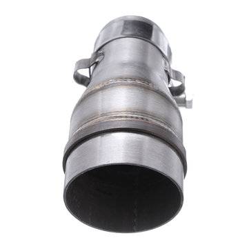 51mm To 35mm Motorcycle Stainless Exhaust Muffler Pipe Adapter Connector Polished 2``