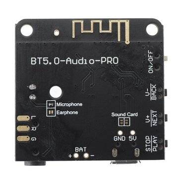 5Pcs bluetooth 5.0 Audio Receiving Module Car Speaker Audio Power Amplifier Board Receiver Board Los