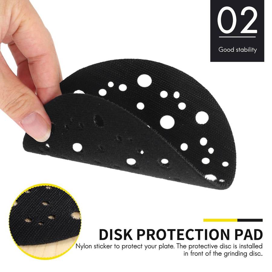5 Pcs Protective Pad  150mm 67 Holes to Protect Your Sanding Pad Self-adhesive Nylon, Protective P