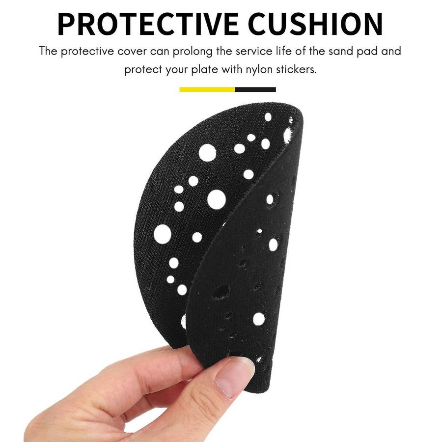 5 Pcs Protective Pad  150mm 67 Holes to Protect Your Sanding Pad Self-adhesive Nylon, Protective P