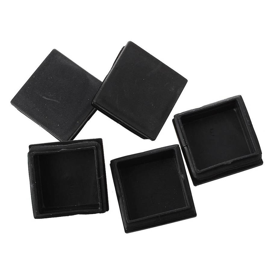 5 Pcs Plastic Square Blanking End Caps Tubing Tube Inserts 50mm X 50mm