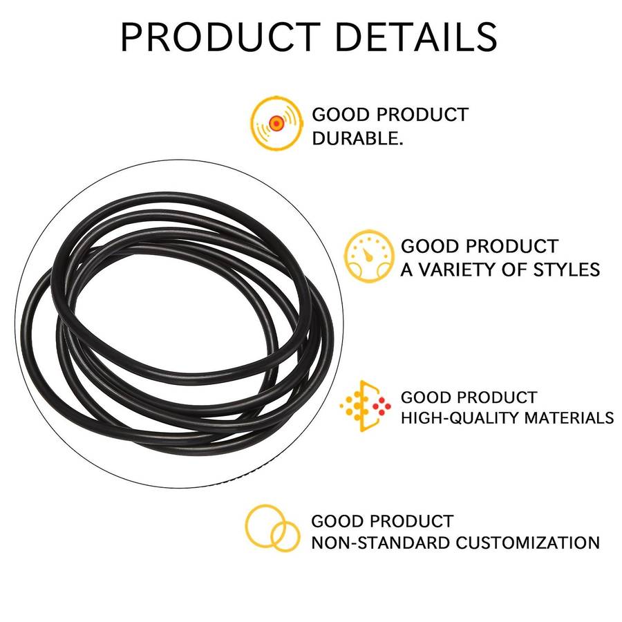 5 Pieces 100 Mm Outer Diameter 5 Mm Thick Rubber Seal Oil-filtered O-rings