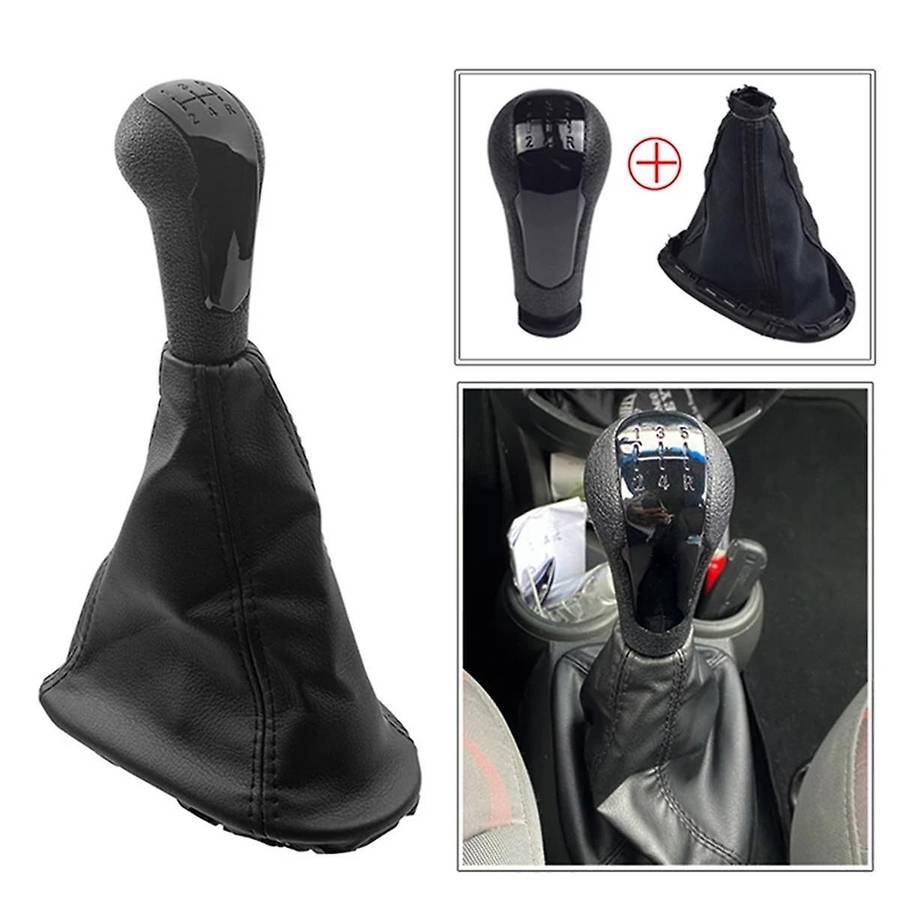 5 Speed Gear Shift Head Car Manual Gear Shift Knob with Boot for Spark Barina Spark M300 2011-15 A