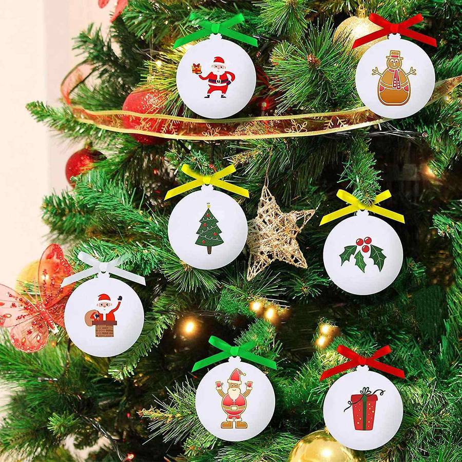 50 Pieces Round Acrylic Sheet Acrylic Discs Circles Round White Ornaments Blank Acrylic Plates with