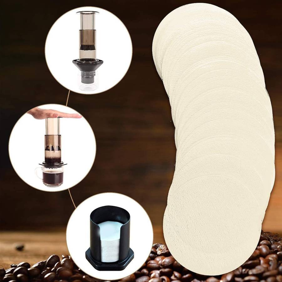 500 Pcs Replacement Paper Round Coffee Maker Disposable for Coffee and Espresso Makers