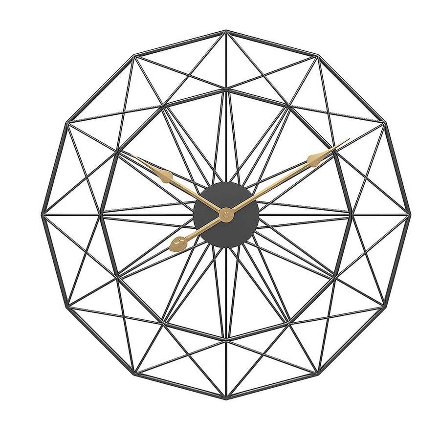 50cm Retro Nordic Type Iron Art Silent Hanging Wall Clock Mute Hanger Clocks Room Bedroom Decor New